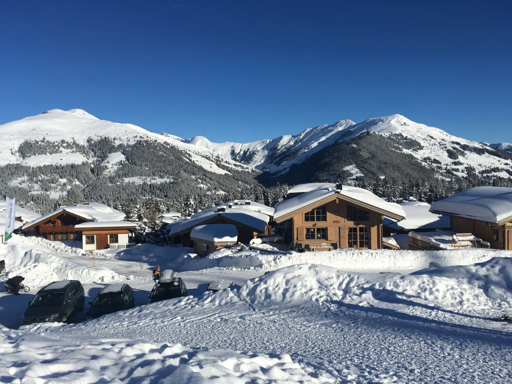 Verschneite Winterlandschaft in Hochkrimml