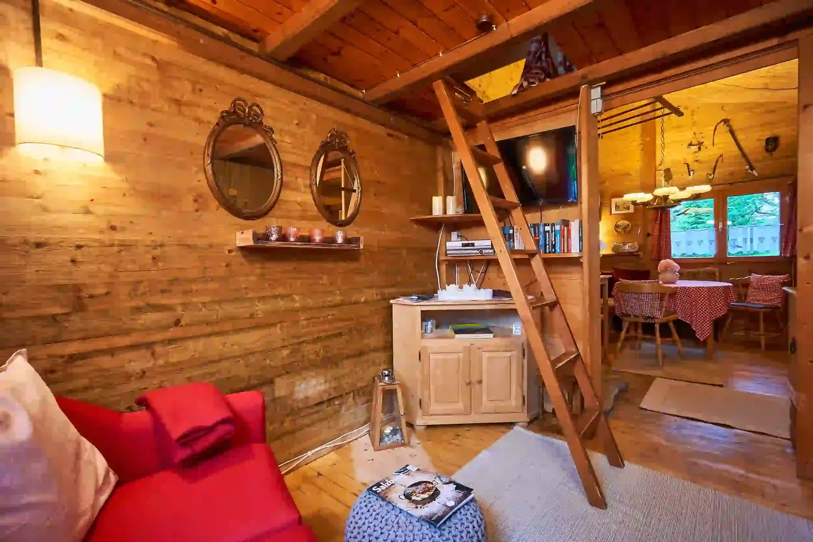 Paul: Ladder to the sleeping loft